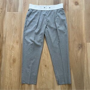 Cappellini Gray Pleated Trousers Pants